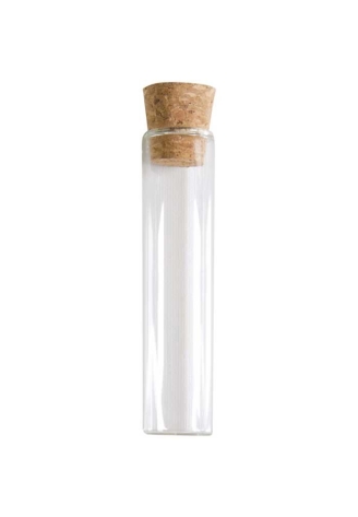 Tubes en verre avec liège (5cm) ()