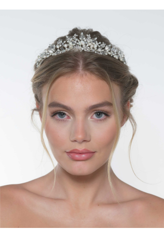 Poirier Tiara BB-285 – Argent | Strass & Perles d’eau douce ()