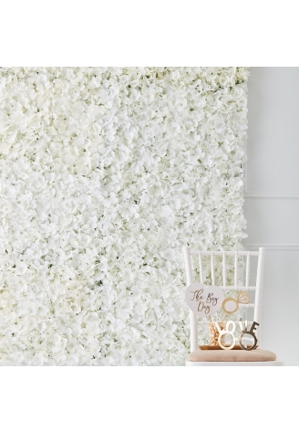 Ginger Ray GO-140 Gold Wedding Mur de Fleurs Blanc ()