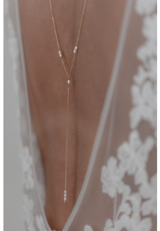 Juvelan Lorelei Back collier de mariée