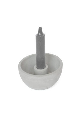 Leeff Carice S — bougeoir en ciment gris ()