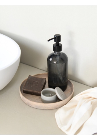 Flacon savon mains Leeff — Fabulous Fig, gris