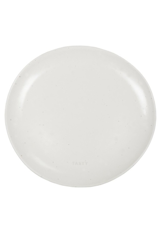 Leeff Assiettes 'Tasty' & 'Enjoy' — lot de 2, blanc cassé ()