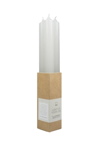 Leeff Dewi — Bougies de dîner blanches (lot de 4) ()