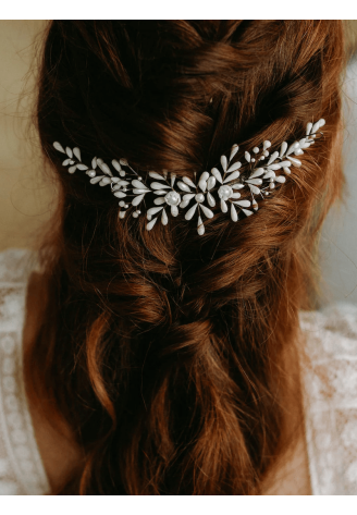 Lizeron Agathe Peigne cheveux Blanche