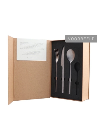 Leeff Couverts Charlot – Set de 16, Noir