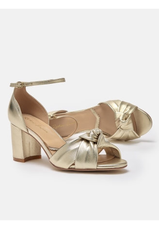 Rachel Simpson Minnie Chaussures de Mariée Or