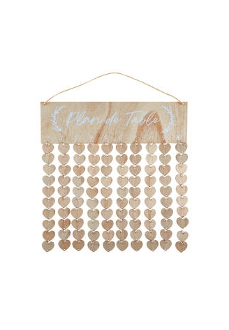 Tableau de répartition des sièges de mariage naturel
