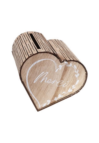 Boîte à argent mariage naturelle