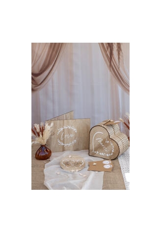 Boîte à argent mariage naturelle ()