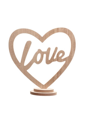 Décoration LOVE Stand Naturel