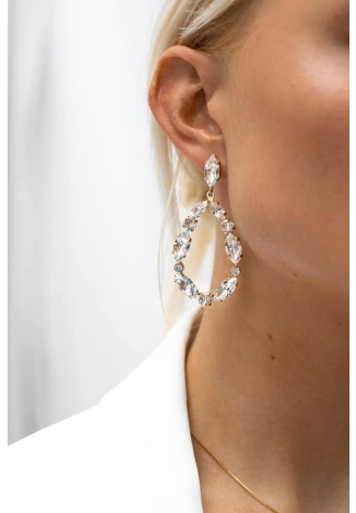 Abrazi Jane Swarovski Boucle d'Oreille Or