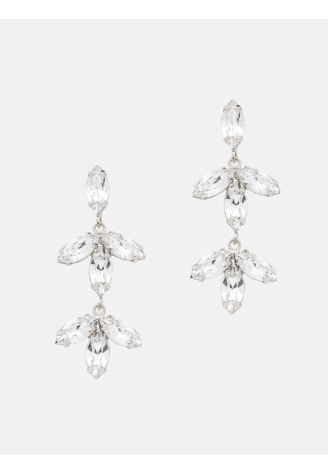 Abrazi Notch Swarovski Boucle d'Oreille Argent ()