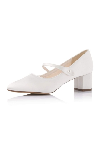 Rainbow Club Abbi Ivoire Satin Chaussures Mariage ()