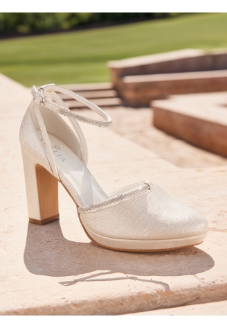 Avalia Mary Gold Chaussures de mariée
