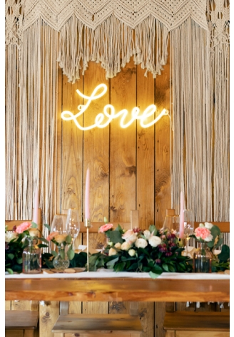 Neon LED Love – Éclairage Romantique pour Votre Mariage