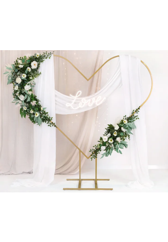 Arche Mariage Coeur Metal Or