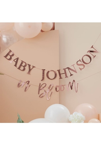 Ginger Ray BL-115 Floral Baby Shower Guirlande ()