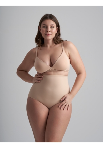BYE BRA Culotte Sculptante Taille Haute Ivoire ()