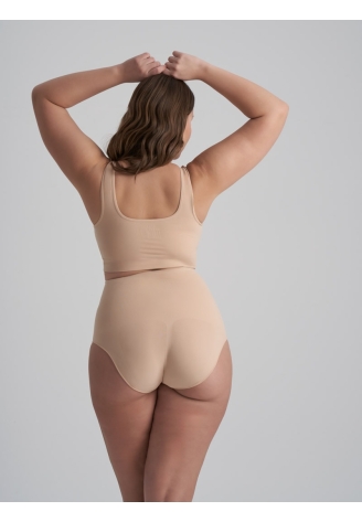 BYE BRA Soft touch Culotte taille haute Beige