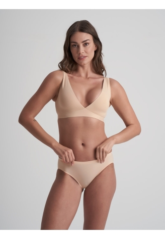 BYE BRA Padded Panties Culottes Basse Taille Beige