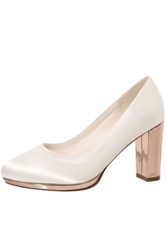 Rainbow Club Clair Chaussure Mariage Ivoire Rose Gold ()