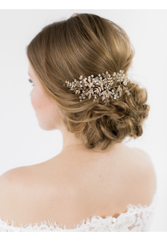 Abrazi Bandeau Cheveux Mariage HB-TREE Gold ()