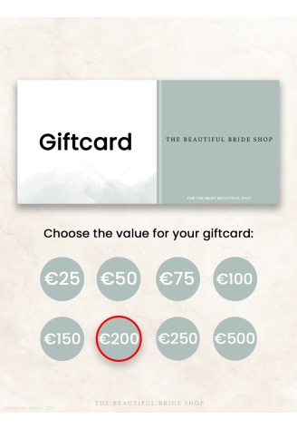 The Beautiful Bride Shop Carte Cadeau €200