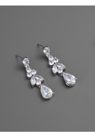G. Westerleigh ER4145 Boucle d'Oreille Mariage Argent