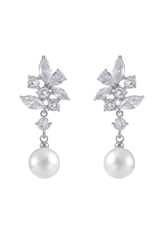 G. Westerleigh ER4149 Boucle d'Oreille Mariage Argent ()