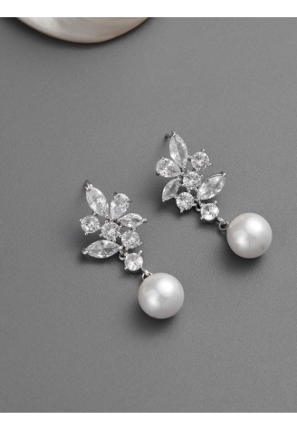 G. Westerleigh ER4149 Boucle d'Oreille Mariage Argent