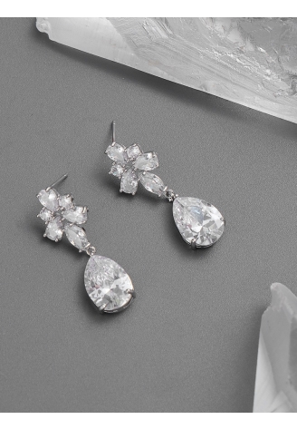 G. Westerleigh ER4154 Boucle d'Oreille Mariage Argent