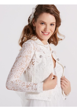 LILLY 09-3805-CR Bolero Dentelle ()