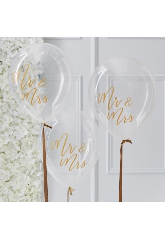 Ginger Ray Mr. & Mrs. des ballons GO-142 ()