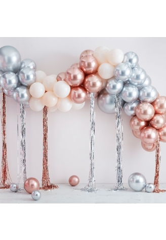 Ginger Ray MIX-407 Mix It Up Metallic & Cream Arche de ballons