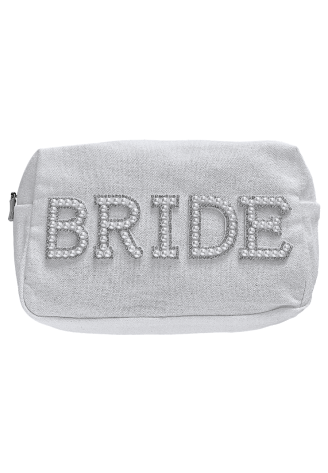 Ginger Ray HEN-121 Bride Trousse de Maquillage Perles Blanc