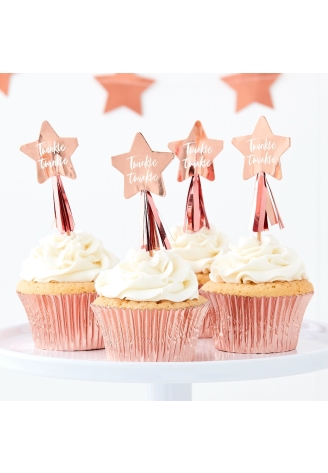 Ginger Ray TW-829 Twinkle Twinkle Cupcake Toppers