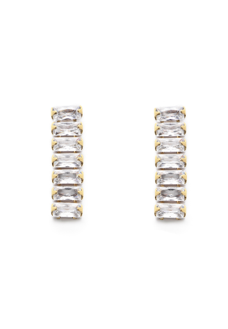 Abrazi Baguette Boucles d'Oreilles Or