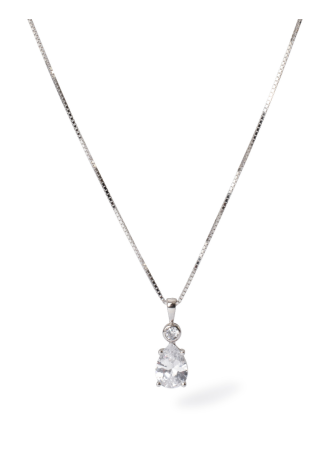 Abrazi Soraya Collier Argent 42cm