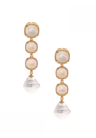 Poirier JE-75229 Boucles d'oreilles dorées