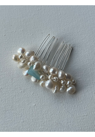 Sally Jane Bridal Jill Peigne cheveux Argent