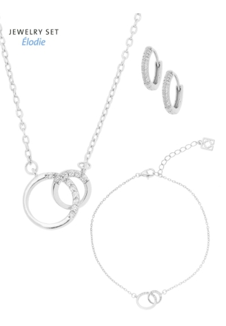 Poirier JS-001 Parure Mariage Élodie Argent