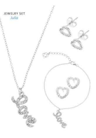 Poirier JS-009 Parure Mariage Julia Argent