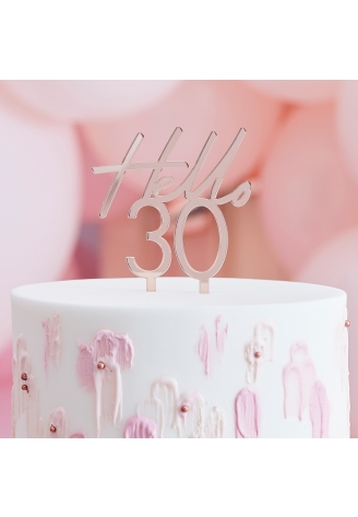 Ginger Ray 'Hello 30' Cake Topper ()