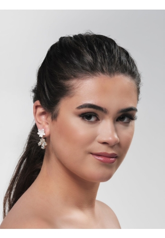 Poirier NC-1345 Boucles d'oreilles Rose/Or ()