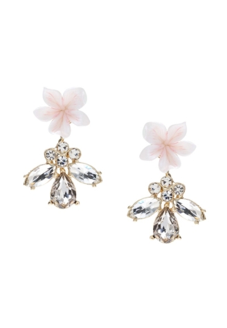Poirier NC-1345 Boucles d'oreilles Rose/Or