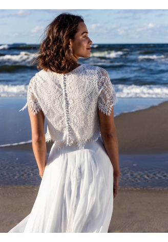 Novias Elise Boléro en dentelle