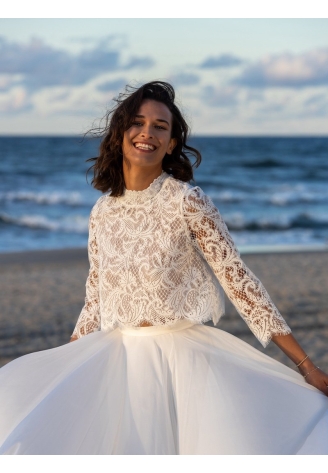 Novias Elvie Boléro en dentelle ()