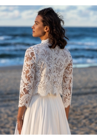 Novias Elvie Boléro en dentelle