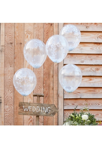 Ginger Ray CW-260 Rustic Country Ballons Confettis